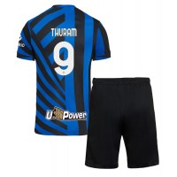 Camiseta Inter Milan Marcus Thuram #9 Primera Equipación para niños 2024-25 manga corta (+ pantalones cortos)